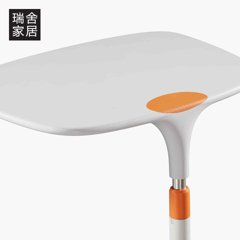 森美人简约现代沙发边几创意c型移动边桌茶几可升降网课小桌子高清大图