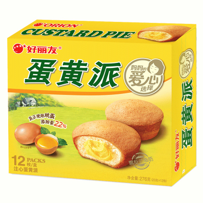 好丽友 12枚 蛋黄派 -单盒*2