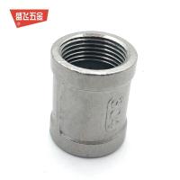 304不锈钢内丝直接 直通管箍 水管外接头丝扣4分 DN15-4分(304)单只