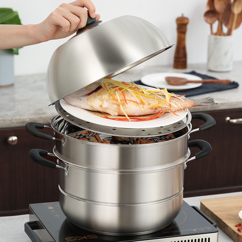 炊大皇(COOKER KING)欧式304双层蒸锅30CM ZG30OS