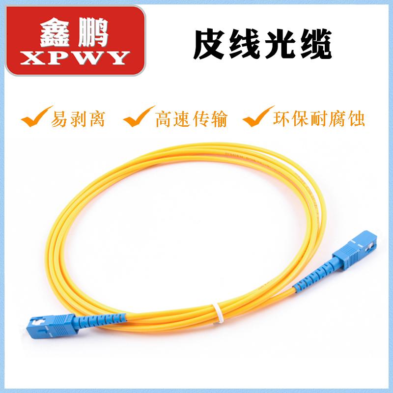 XPWY河北鑫鹏 电信级室内皮线光缆1芯皮线跳线 单模蝶形皮线光缆线入户延长线 3米 1根