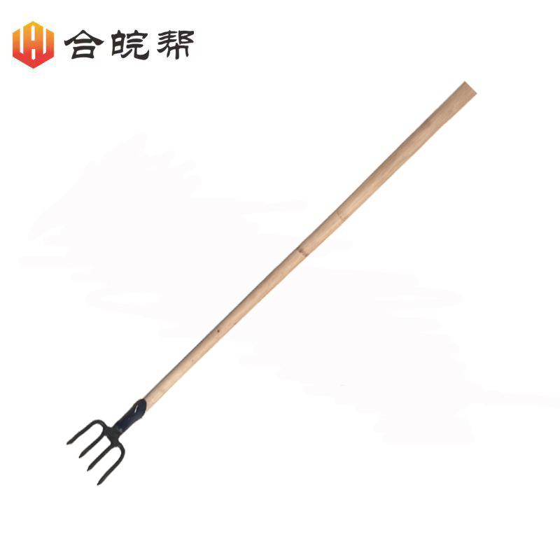 合皖帮四齿耙(带柄)130mm×160mm×(1200-1250)mm把高清大图