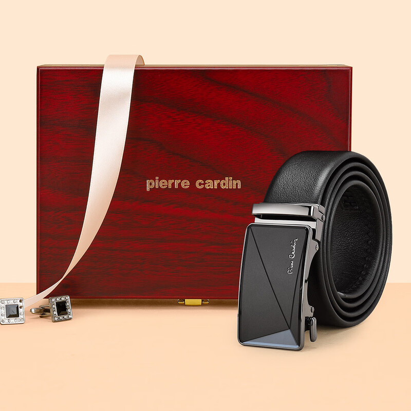 皮尔卡丹(pierre cardin)新款休闲男式自动扣皮带W42814061-13A高清大图