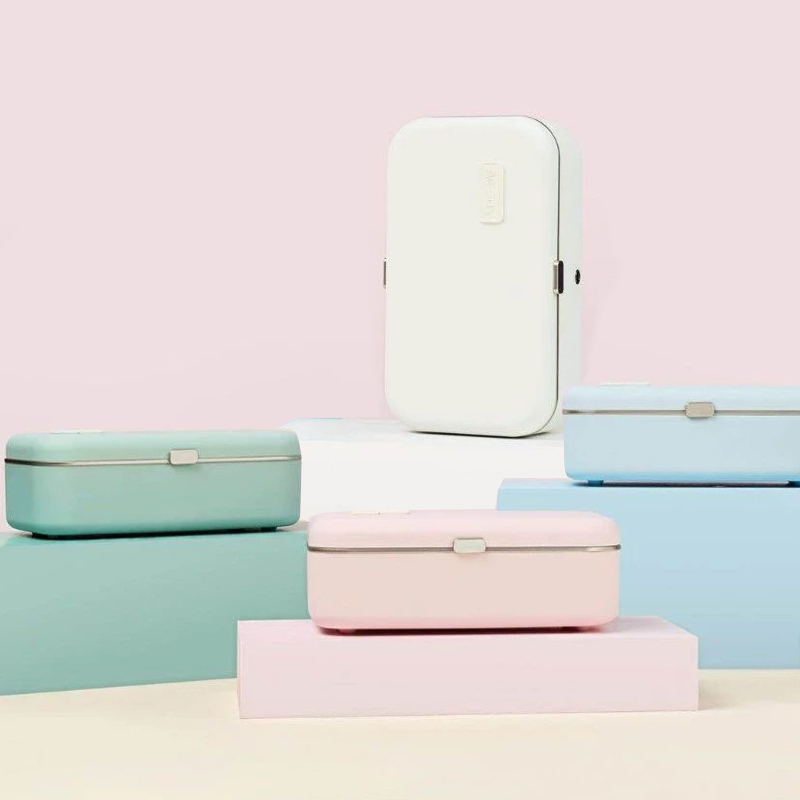 适盒 A4BOX 电加热饭盒 插电保温 上班族电热便携热饭神器便当盒(粉色)饭盒+餐具+车载