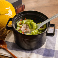 雅诚德(Arst)砂锅石锅3L煲汤明火耐高温家用大号陶瓷煲炖锅多功能养生煮粥直径21.5cm
