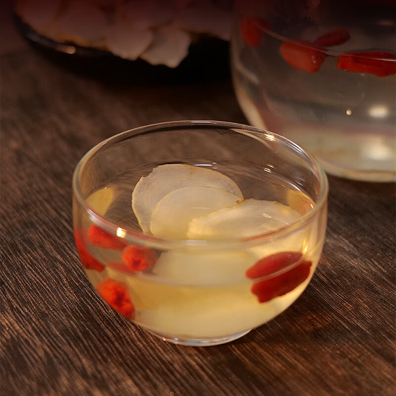 长白山人参白参片薄厚适中色正保留原味1.0亚克力盒100g高清大图