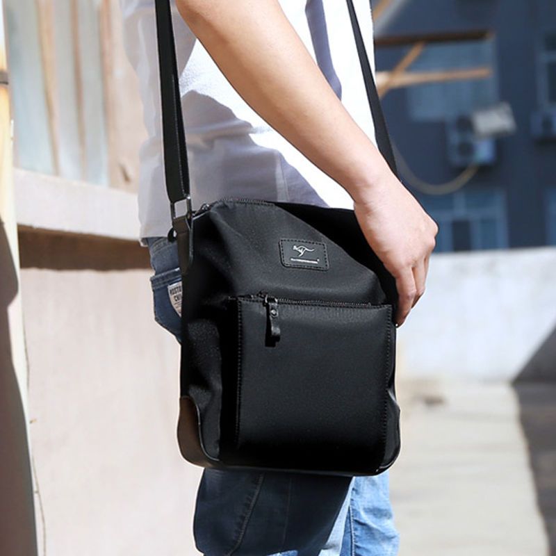 派尼美特男包牛津布单肩斜挎包男士包包休闲男生背包防水帆布包潮