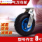 10寸8寸6寸12寸充气轮胎万向轮重型橡胶轮定向轮带刹车轮子静音轮12寸 6寸单轮
