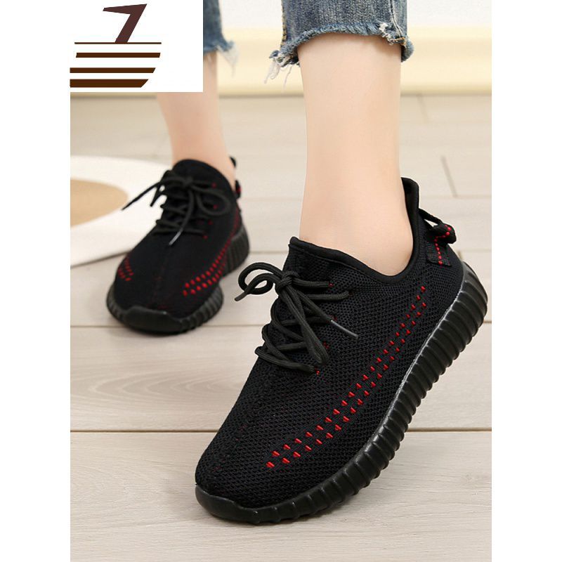 尗卡散步鞋女网面透气运动休闲鞋软底防滑妈妈鞋女单鞋