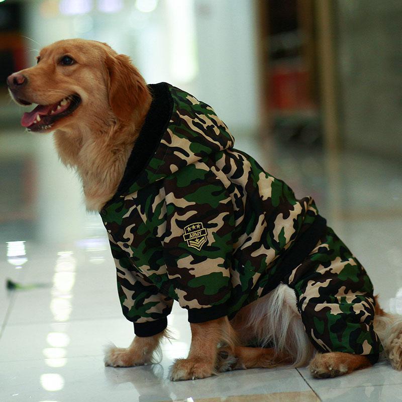 绿色s建议35斤大狗衣服冬季厚金毛拉布拉多罗威纳卡斯罗中大型犬宠物