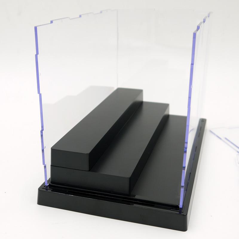 展示盒子 盲盒泡泡玛特防尘罩塑料收纳盒 19*15*37cm 长宽高顺序数字