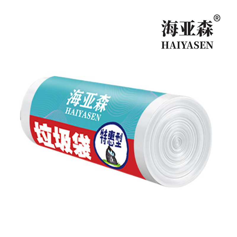 海亚森特惠型垃圾袋 45cm*55cm (白色) 单面0.8s 30只/卷 TK-8011高清大图