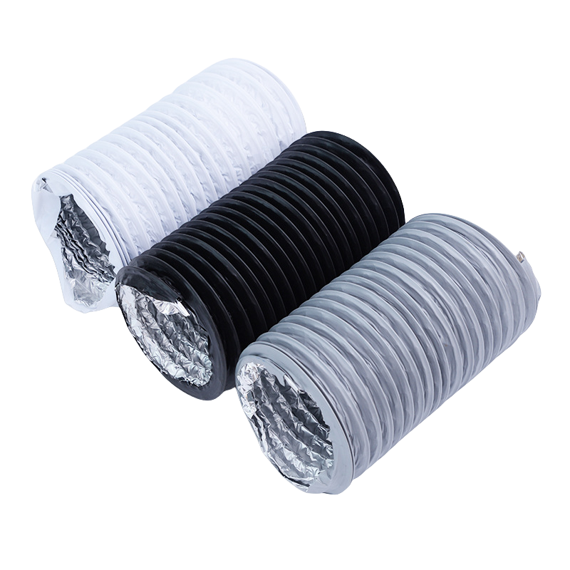 易企采 新风系统加厚pvc排风管铝箔管双层烟管铝箔排烟管伸缩软管可定做高清大图