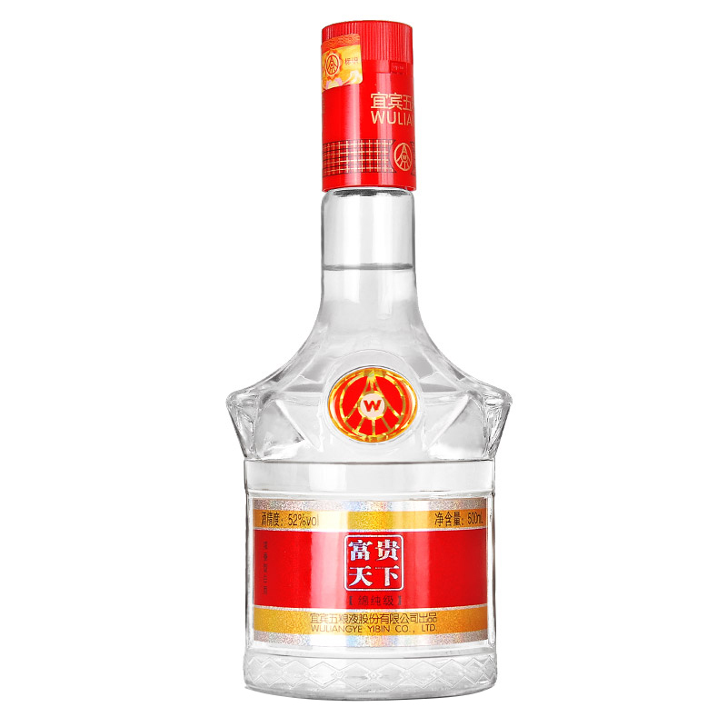 宜宾五粮液股份公司出品 富贵天下绵纯 52度 500ml*6瓶整箱 浓香型白酒