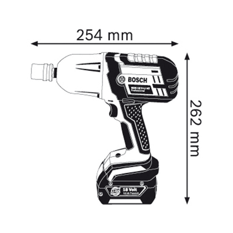 博世 Bosch GDS 14.4V-Li(新款) 14.4V锂电池充电式扳手