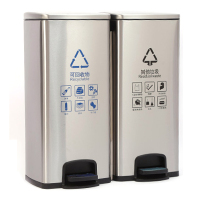 中电鼎润 ZDHT-Z02 脚踏两分类垃圾桶30L+30L (计价单位:个)