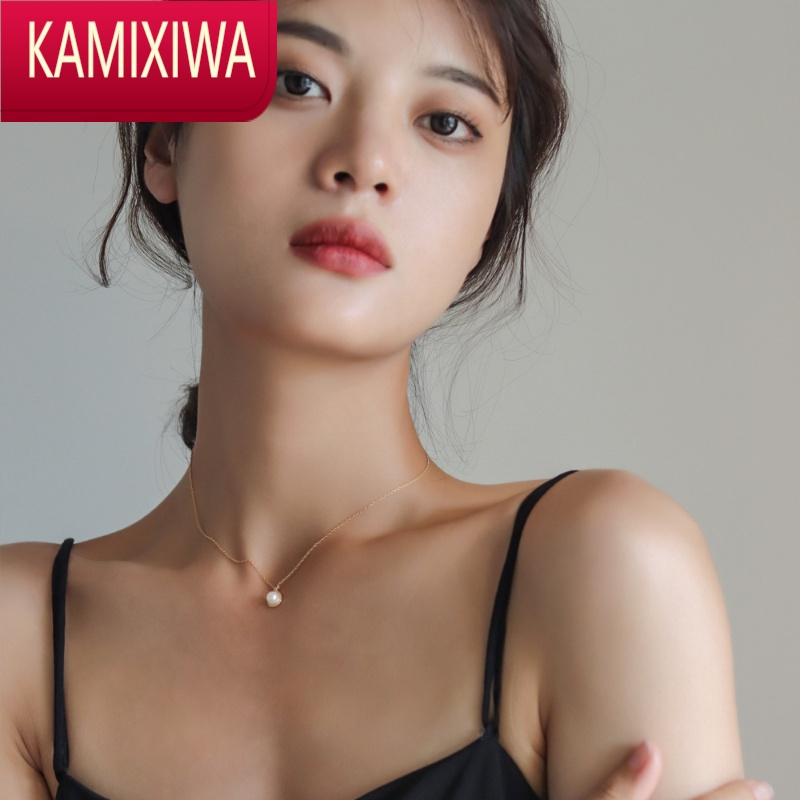 KAMIXIWAMeuri夏天款小巧精致ins冷淡风耳环法式气质高级珍珠耳钉银