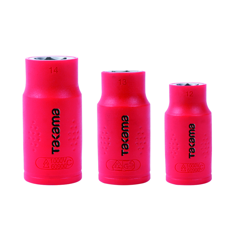 高松takama vde绝缘耐压10mm3/8方系列标准公制套筒45*16mm高清大图