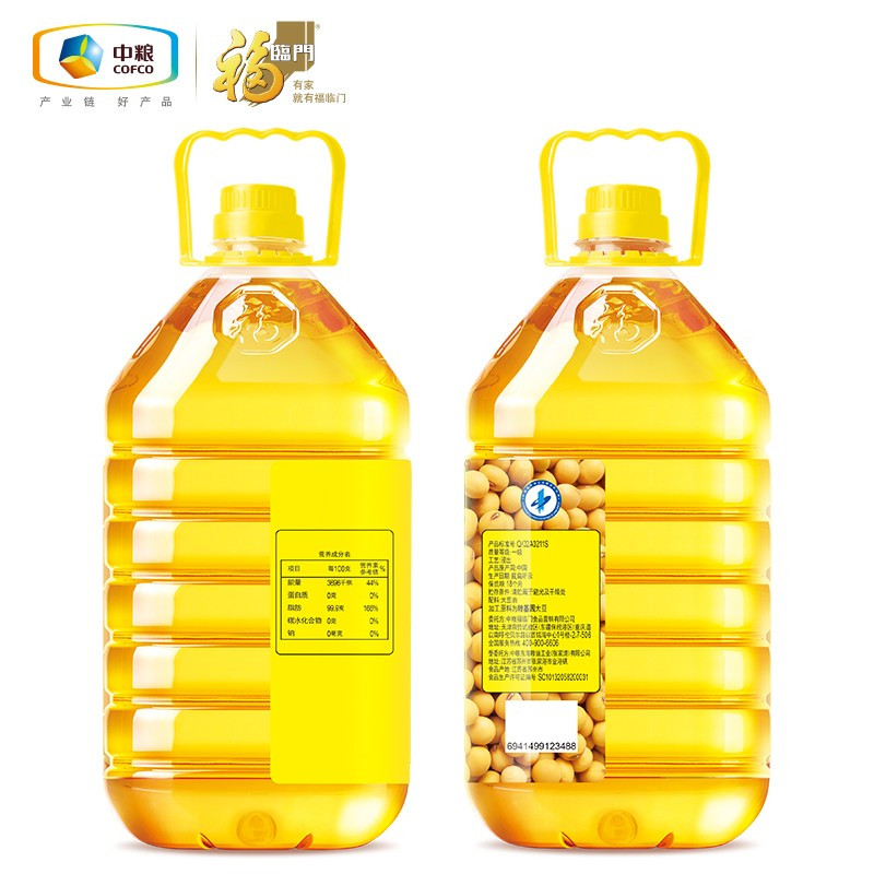 福临门 精选一级 大豆油5L 食用油