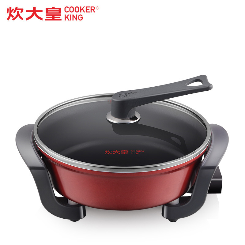 炊大皇(COOKER KING)K2830 4L大容量大功率韩式多功能电火锅 红色 计价单位:台