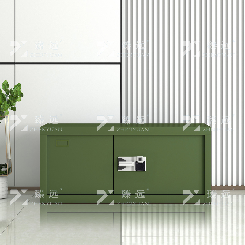 臻远 ZYJJ-80091 保密柜 顶柜绿色智能指纹锁 长900*宽420*高400mm 单位:1台