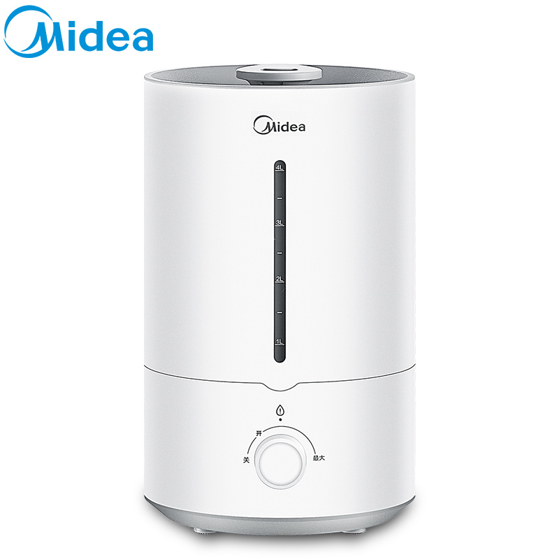 美的(Midea)空气加湿器 SC-3F40A 上加水4L水箱 超声波式家用静音有雾旋钮式 卧室孕妇办公室婴儿空调房加湿