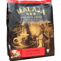 马来西亚进口白咖啡 马来亚MALA A三合一原味速溶咖啡600克/袋装 15条