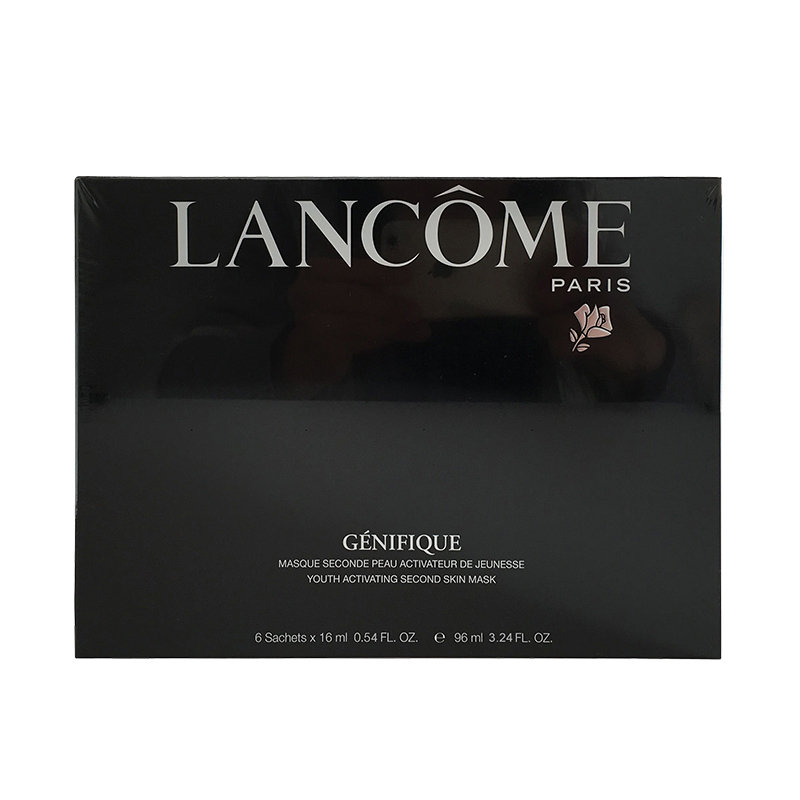 兰蔻(LANCOME)新精华肌底面膜 16ml*6片 小黑面膜贴 补水 保湿