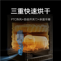 [自营]米家小米洗碗机16套N1嵌入式独立式两用智能开关门热风烘干168H长效存储1602M以旧换新