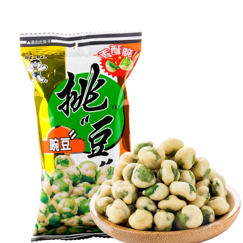 旺旺挑逗豌豆45g 休闲小吃 儿童膨化零食