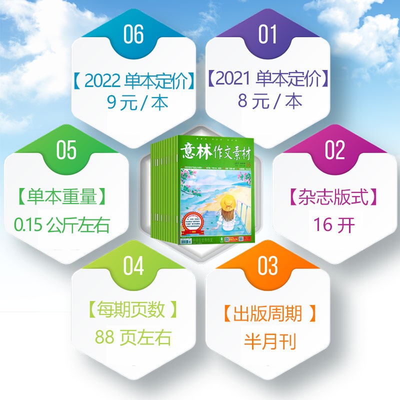 2023年8月第15.16期[共2本] [正版]全年订阅送3本意林作文素材杂志年2023年/2024年1-12月/202高清大图