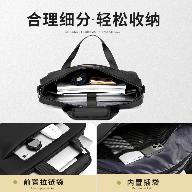 维多利亚旅行者电脑包V7008手提15.6英寸商务游戏本包升级皮革款