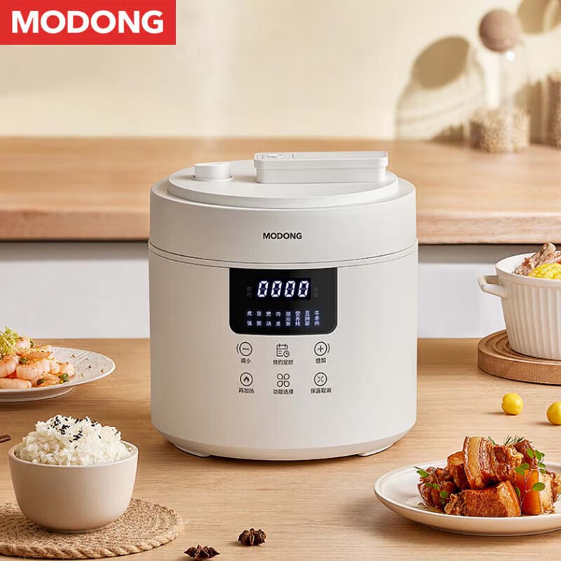 摩动电压力锅4L智能触控加厚内胆界面简洁MD-YFB4006高清大图