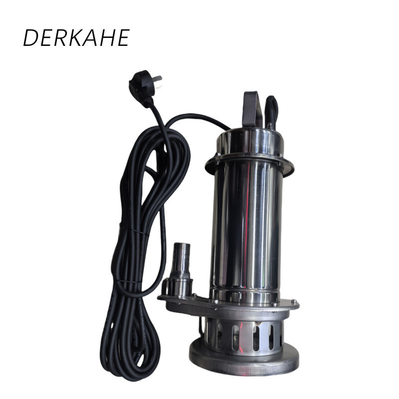 DERKAHE WQ(D)-B不锈钢污水污物潜水电泵 WQD6-22-1.5B 台高清大图