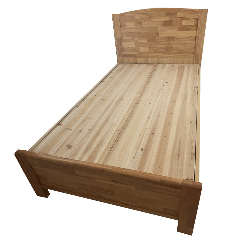 是尚 实木单人床 原木色 1200*2000mm 一张高清大图