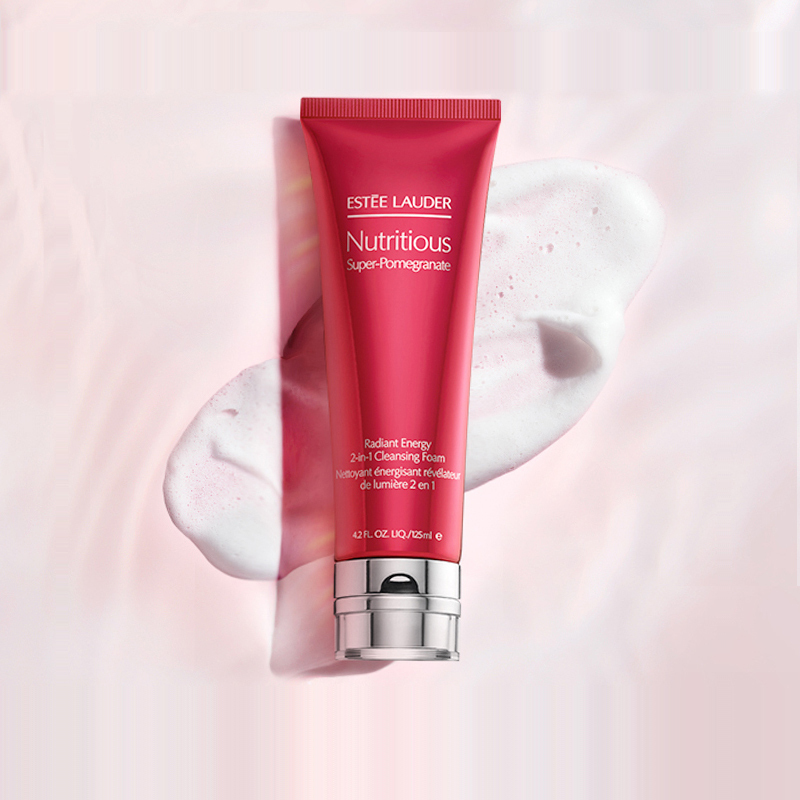 [节日礼物]雅诗兰黛(Estee Lauder)洗面奶红石榴泡沫洁面乳125ml 保湿深层清洁抗氧化