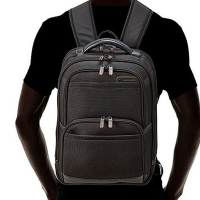 新秀丽（Samsonite）男士 Pro 4 DLX 双肩电脑包商务背包 黑色电脑数码包