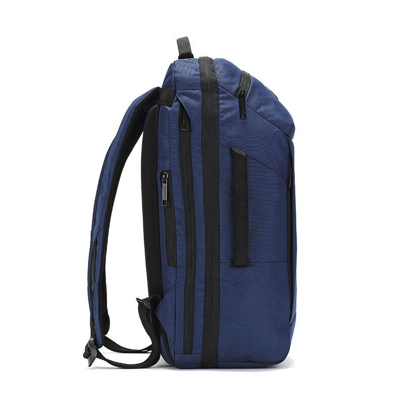 DELSEY 戴乐世箱式开合三隔层背包 70371760022 蓝色高清大图