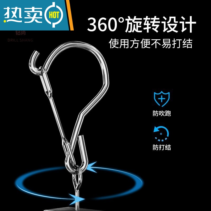 敬平不锈钢袜架多夹子晒袜子器家用圆盘挂衣架多功能凉晾挂钩内衣夹 双层款丨双层圆形丨防风丨20夹 1个高清大图