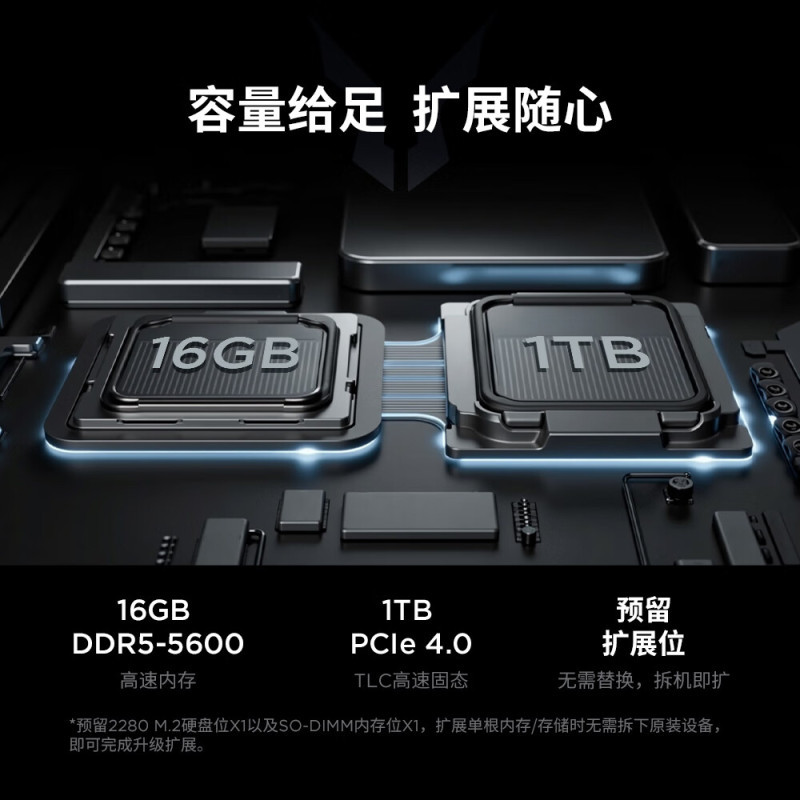 联想来酷(Lecoo)斗战者 战7000 2025 电竞游戏本电脑 定制(i7-14650HX 64G 2T RTX5060 2.5K 180Hz 灰)高清大图