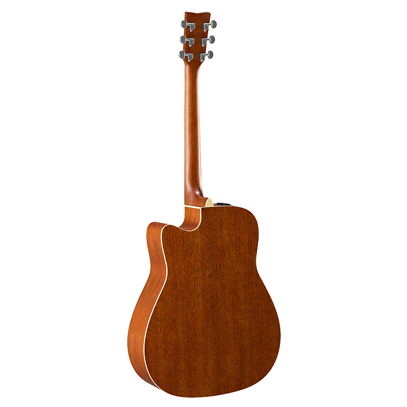 雅马哈(YAMAHA)FGX820C单板电箱吉它升级版木吉他jita桃花芯背侧板原木色41英寸