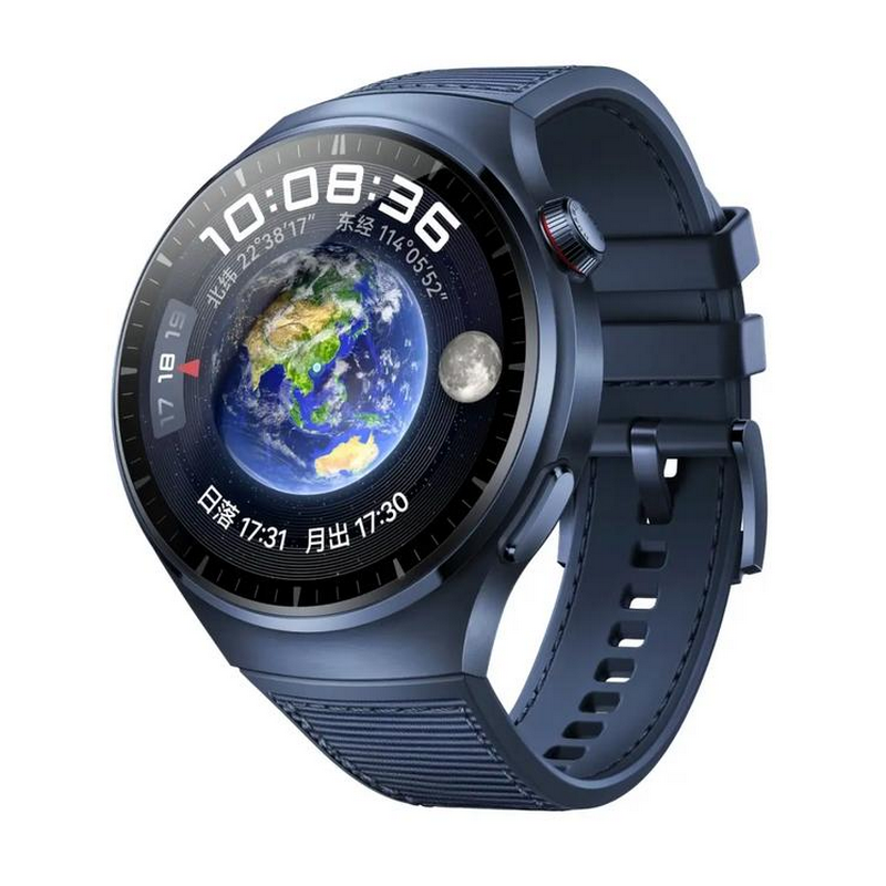 [二手99新]华为手表Watch4 46mm 黑色不锈钢表壳+氟橡胶表带 一键微体检高血糖风险评估eSIM通信手表高清大图