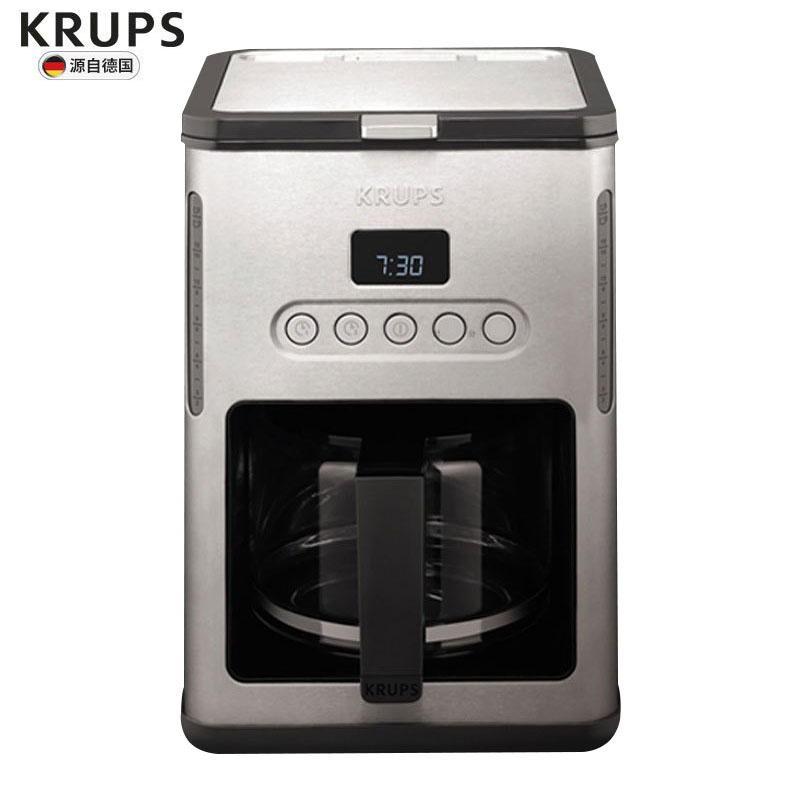 Krups KM442D80大容量滴漏式咖啡机家用全自动一机多用香浓咖啡机办公室用高清大图