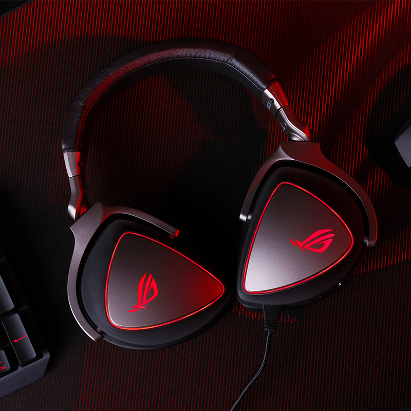 ROG 棱镜精英版 头戴式游戏耳机 虚拟7.1声道 Type-C耳机 可拆卸呼吸灯效