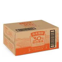 农夫果园30%混合果蔬汁500ml橙+胡萝卜+苹果+菠萝+猕猴桃普通装24瓶整箱
