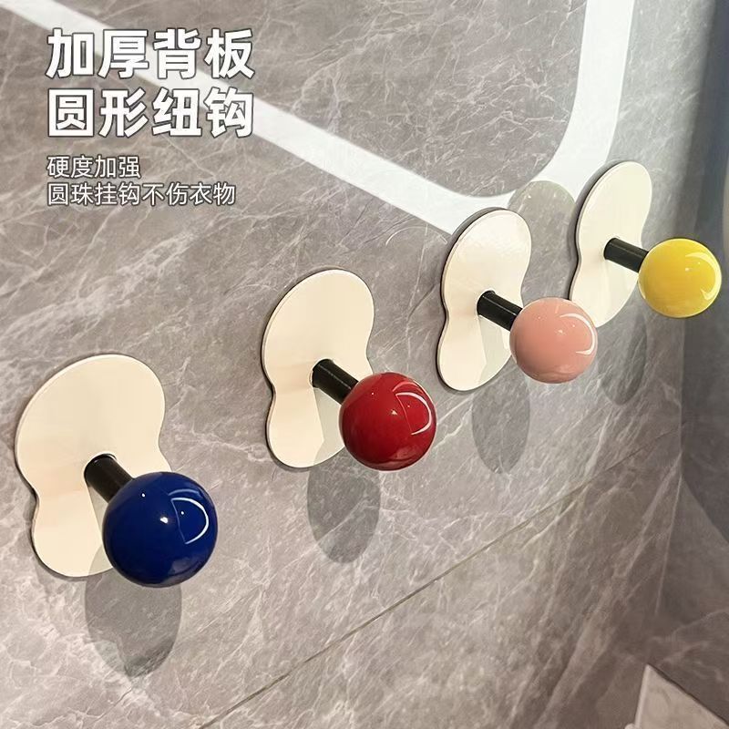 多巴胺ins风发箍发圈浴室收纳架子免打孔头绳发饰皮筋挂钩高清大图