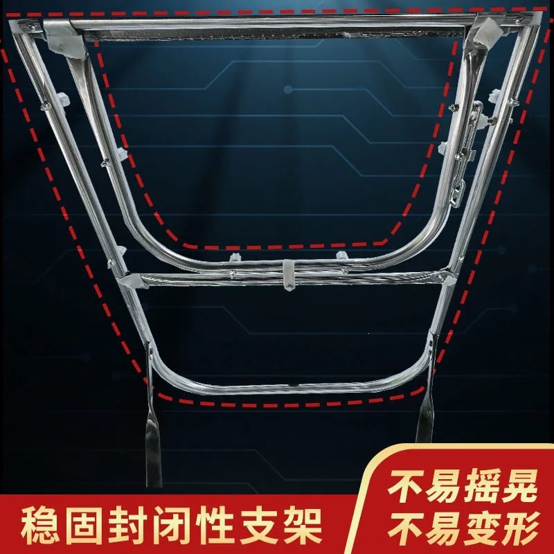 闪电客电动车雨棚新款电瓶车遮雨防晒防雨篷自行车挡风罩摩托车遮阳伞蓬