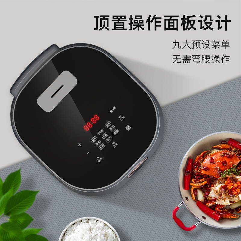 创维- 5L大容量 简约外观 精准控温 智能火候控制 24H预约 智能预约电饭煲F626!高清大图
