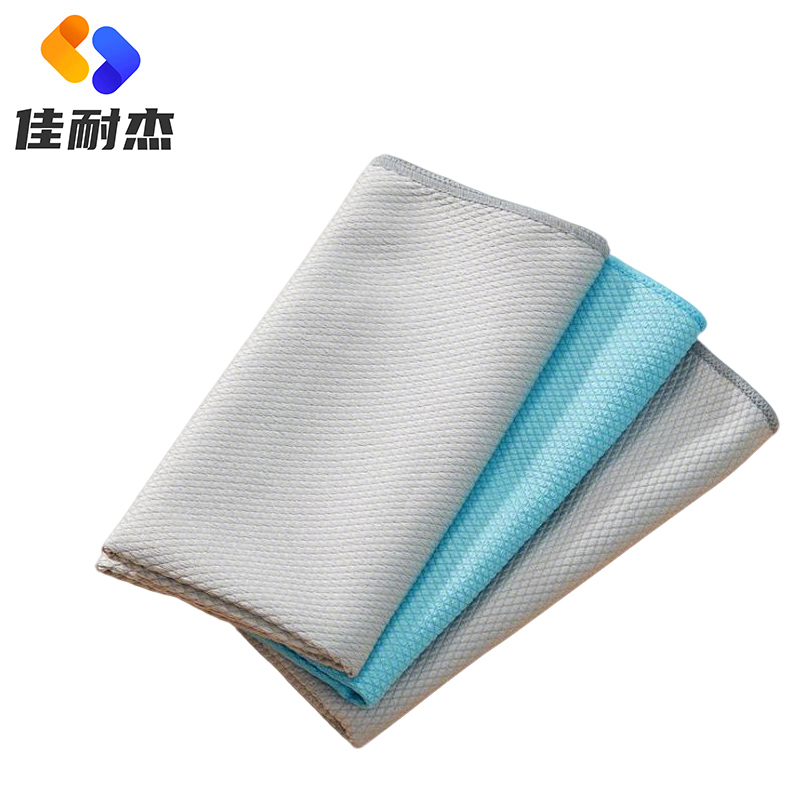 佳耐杰 鱼鳞抹布鱼纹抹布吸水不掉毛 30*40cm/条高清大图