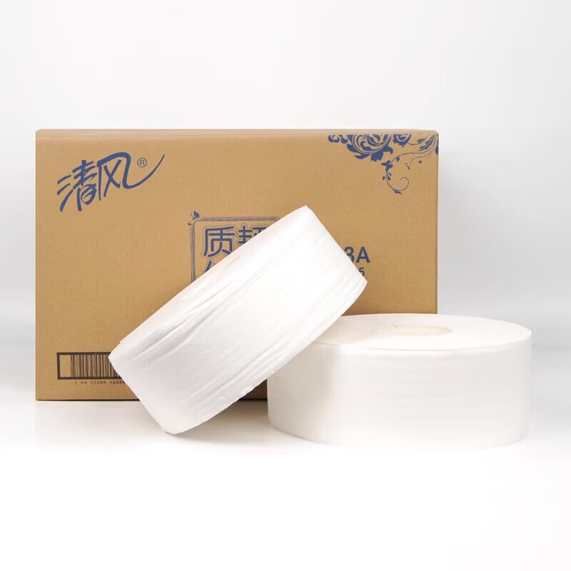 清风 BJ03A 大盘纸珍宝卷纸 220m*2层*3卷*4提 (4提/箱) (单位:箱)高清大图